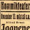 A. Brust „Igavene inimene“ (1921)